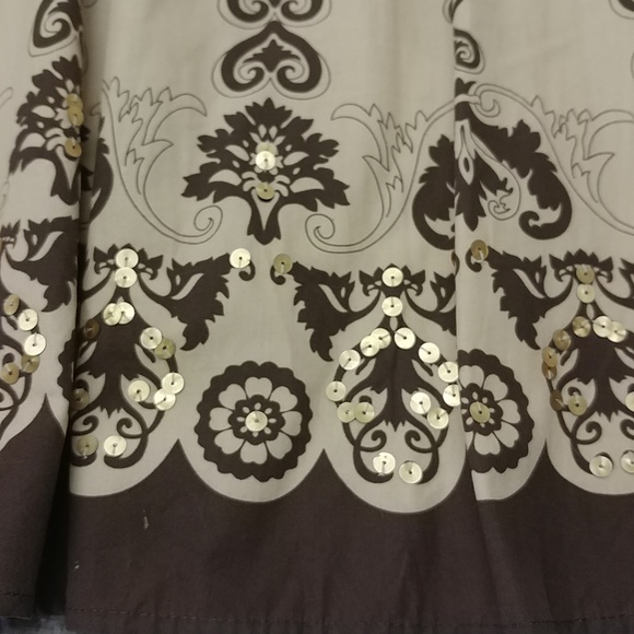 W Work to Weekend women's midi skirt, 12, brown/tan paisley print - Picture 10 of 14